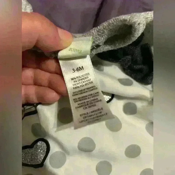 Disney Baby girl long sleeve shirts both 3-6 months mini  mouse - Picture 7 of 8